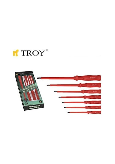 Troy 22305 İzoleli Tornavida Seti 7 Parça