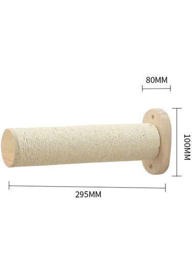 Suntek Duvara Monte Kedi Tırmalama Direği Yerden Uzunluk-295mm