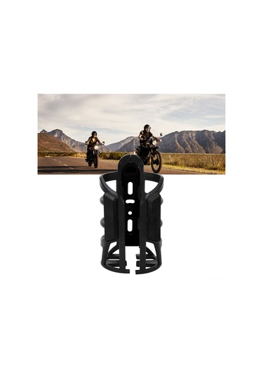 Qingmipy Abs Materyal Motosiklet Su Bardak Tutucu - Bisiklet Elektrikli Araçlar İçin Evrensel Uyumlu, Sağlam Ve Güvenli Taşıma Siyah