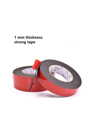 Chenkestoreone 1 Parça Çift Taraflı Süper Yapışkan Köpük Bant Montaj Sabitleme Pedi Kırmızı