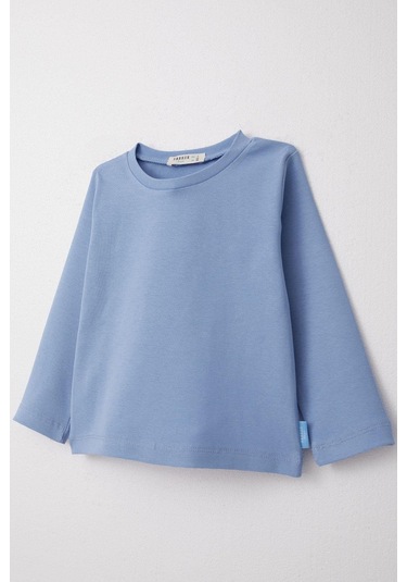 Breeze Erkek Çocuk Uzun Kollu Tişört Basic 1-4 Yaş, Mavi-mavi Mavi