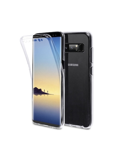 Teknomoda Samsung Uyumlu Galaxy Note 8 360 Derece Kilif Seffaf Silikon Ön Arka 397700746