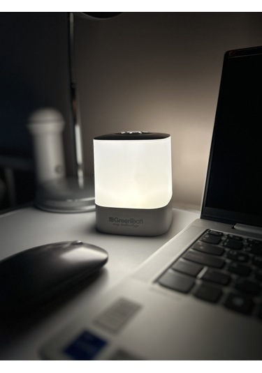 Greentech Masaüstü Şarjlı LED Aydınlatma - Gece Lambası / GT-CL09 Beyaz - Sarı