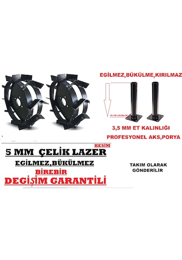 Dalaz, 32 Mm Asklı,poryalı Demir Teker Takımı