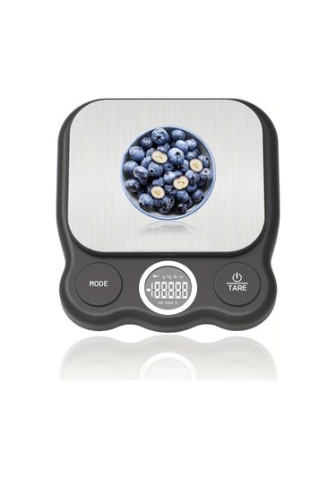 Fastbuy Challenger Siyah Hassas Dijital Gıda Terazisi, Mutfak İçin Lcd Ekranlı, Yemek Pişirme Siyah