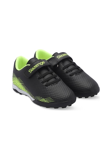 Slazenger CULTURAL Çocuk Halı Saha Siyah / Yeşil Futbol Ayakkabısı