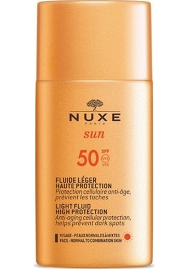 Nuxe Sun Hafif Dokulu Güneş Koruyucu Yüz Kremi Spf 50 50 ML