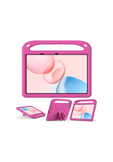 Honor Pad 10 Kılıf El Tutacağı Destek Standı Tablet Eva Kılıfı - Gül Tablet Kılıfı