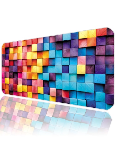 İlyuka Mousepad 70x30cm Büyük Boy Xl Mp397030 Colorful Wooden Box