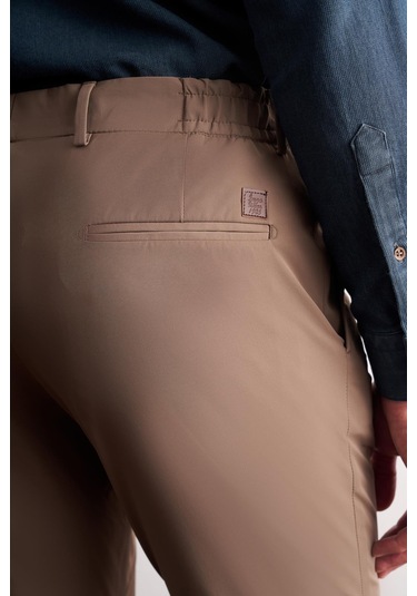 Koyu Vizon Yan Cep Düz Paça Slim Fit Chino Casual Pantolon 1003255158 Koyu Vizon