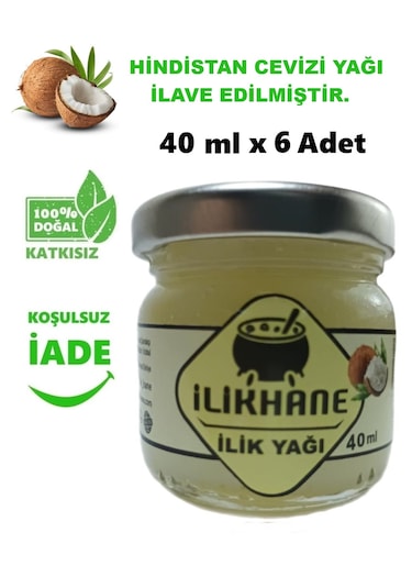İlikhane Hindistan Cevizi Yağı İlaveli İlik Yağı 6 x 40 ML