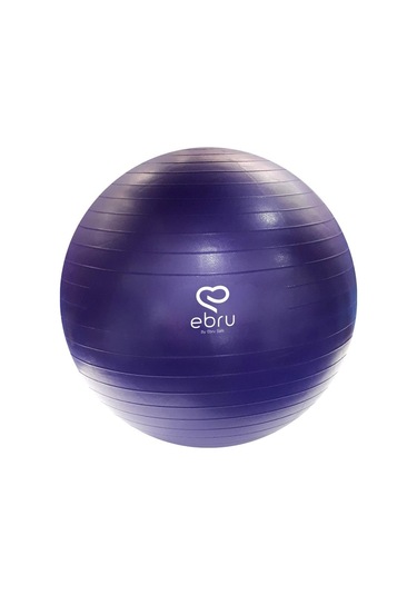 Ebru Şallı Pilates Topu 65 Cm - Mor
