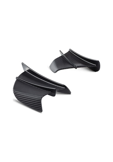 Yaleker Evrensel Abs Motosiklet Kanatçıkları - Siyah Mat Aerodinamik Tasarım Siyah