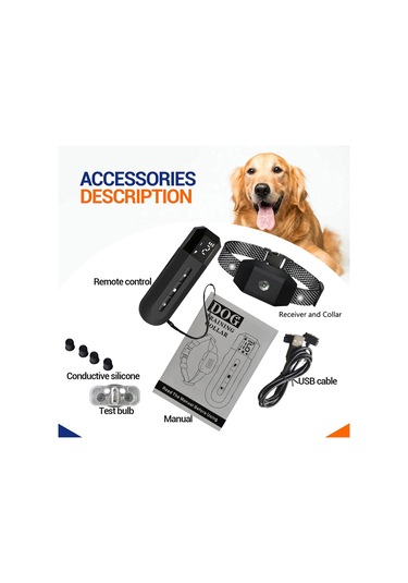 Uu0259b Led Işıklı Köpek Eğitim Cihazı Köpekler İçin Havlama Siyah
