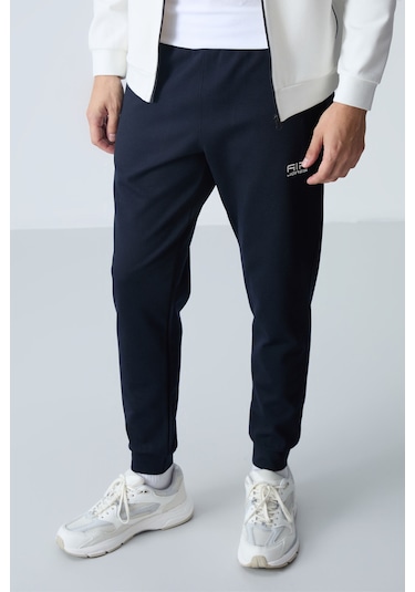 Tommy Life Hugo Ekru - Lacivert Jogger Erkek Eşofman Takım - 85198 Ekru