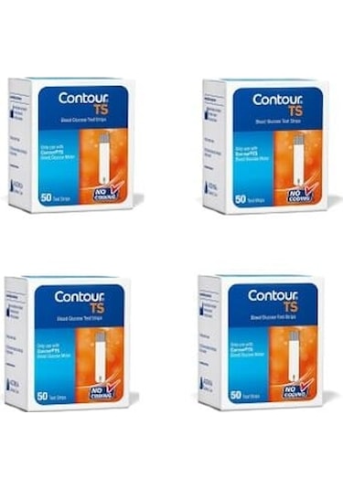Bayer Contour TS Şeker Ölçüm Çubuğu 4 Kutu 200 Adet