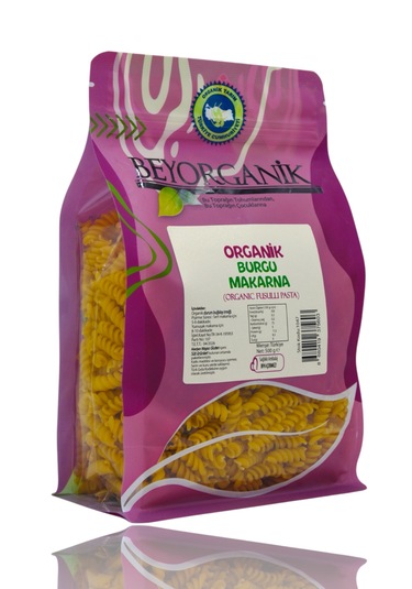 Organik Burgu Makarna 500gr Aflatoksin Ve Pestisit Analizli