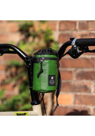 Rhınowalk Rk24933 Polyester Bisiklet Gidon Kök Çantası - Ordu Yeşil