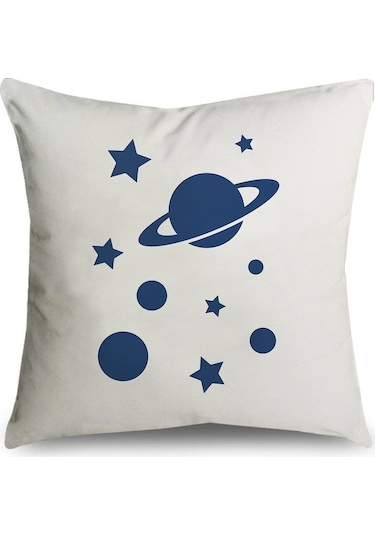 Kuzey Avrupa Geometrik Keten Yastık 45 45 Cm-26 Ekru