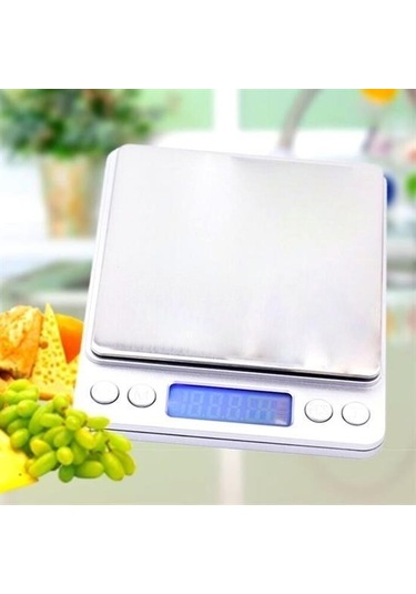 Zmc Bilişim Elektronik 3 Kg Kapasiteli Dijital Hassas Kantar Mutfak Tartısı Terazi Çok Renkli
