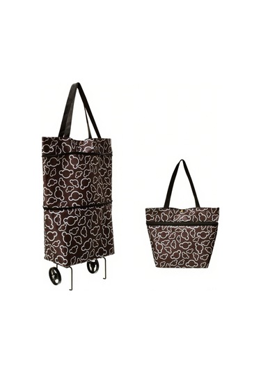 Xindoker Katlanabilir Tekerlekli Alışveriş Sepeti - Yeniden Kullanılabilir Gıda Sepeti, Genişletilebilir Tasarım