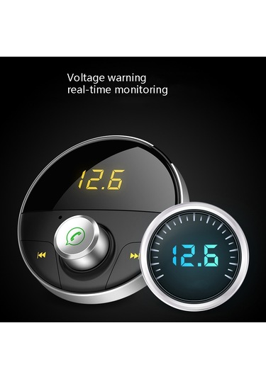 Hy62 Araba Mp3 Çalar Bluetooth Eller Serbest Telefon Gümüş