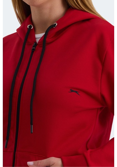 Slazenger Katya 2 Li Set Kadın Kırmızı - Lila Sweatshirt Kırmızı - Lila