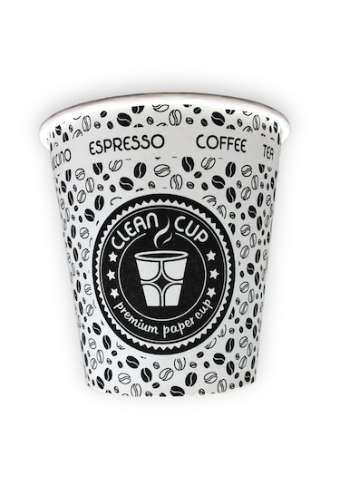Clean Cup Desenli Karton Bardak 7 Oz 50'li