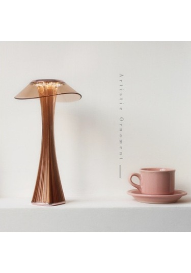 Agoodshop Lambalar Masa Lambası Pil Powered Kalp Şekli Başucu Işık Masası Lambası Led Noel Dekoratif Lamba