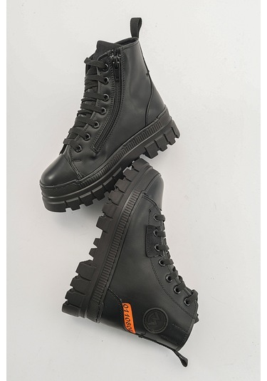 Mnpc Kız Çocuk Siyah Suya Dayanıklı Anatomik Günlük Bot 25k4b110732 Siyah