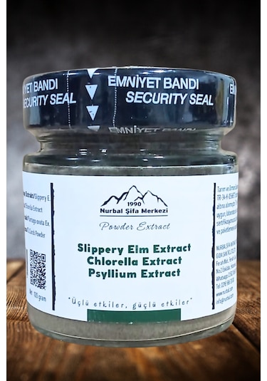 Nurbal Şifa Merkezi Slippery Elm Chlorella Psyllium Ekstrak 120 G