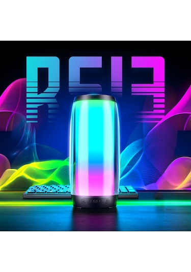 Lecoo RS13 Kablosuz 5W RGB Bluetooth/USB/SD Kart Taşınabilir Hoparlör