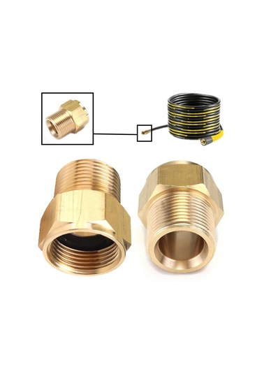 1 Adet Yeni M22 Erkek M22 Dişi Hortum Kaplin Adaptörü Hd Hds Basınçlı Yıkama Makinesi