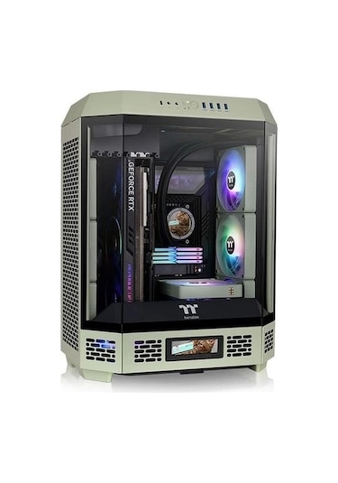 Thermaltake The Tower 600 TG CA-1Z1-00MEWN-00 Oyuncu Mid-Tower Bilgisayar Kasası Yeşil