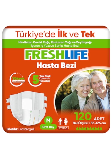 Freshlife Yetişkin Hasta Bezi M 4 x 30'lu