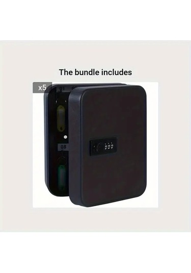 Fastbuy Dream011 Beyaz Duvara Monte Anahtarlık Kutusu 20 Kilitli Güvenli Metal Anahtar Saklama Beyaz Ev Dekorasyonu Beyaz