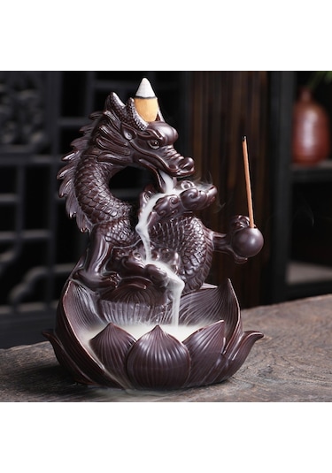 Ejderha Tasarımlı Geri Akışlı Tütsülük