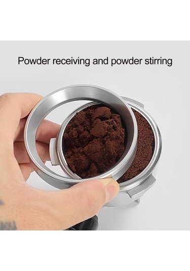 Siyah 4 Mıknatıslı Huni, Dökülmeyi Önleyen, Dağınıklık Önleyici Bira Barista Onaylı Espresso Aracı 53mm