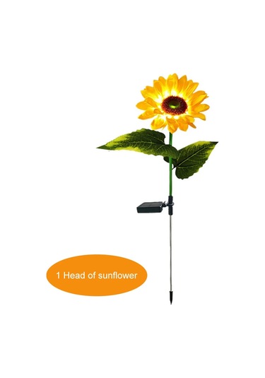 Hishopping Led Güneş Enerjili Ayçiçeği Gül Çiçek Lambası Su Geçirmez Bahçe Dekorasyon Işığımavi Mavi