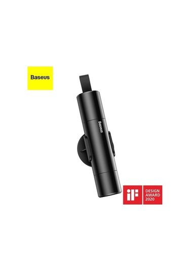 Baseus Acil Durum Çekiç - Araç Cam Kırıcı Ve Emniyet Kemeri Kesici, Taşınabilir Hayat Kurtaran Alet