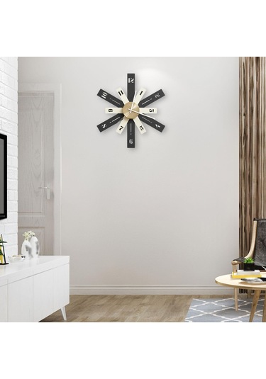 Suntek Modern Duvar Saati Sessiz Minimalist İç Koyu-yeşil Koyu Yeşil