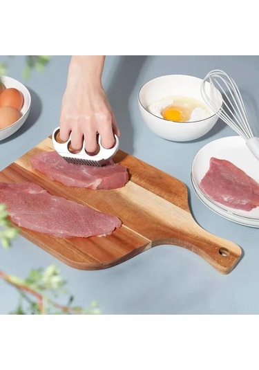 Youmex Et Ezici Çekiç - 10 Saniyede Mükemmel Biftekler, Keskin Dişli Yuzey, El Için Konforlu Tutamaç, Yıkama Kolay, Mutfak Gereci
