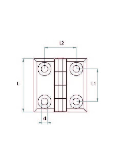 Emes Pm7565 Burçlu Plastik Menteşe 75 x 60