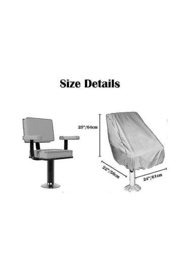 2'li Paket Tekne Koltuk Kılıfı, Dış Mekan Su Geçirmez Kaideli Ponton Kaptan Tekne Bank Sandalye Koltuk Kılıfı, Oxford Kumaş Dümen Sandalye Koruyucu Kılıfları Diğer