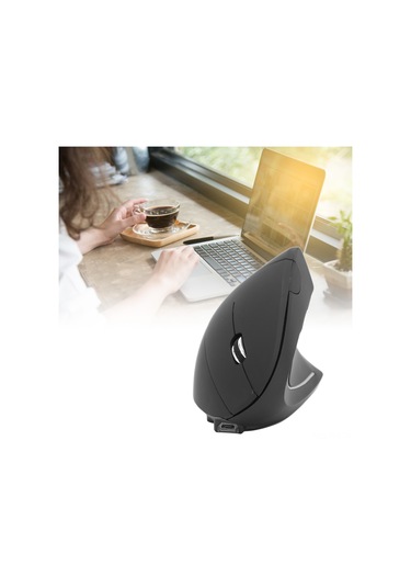 Dianziye Ergonomik Dikey Kablosuz Fare - 1600 Dpı Optik Takip Teknolojisi, 400mah Şarj Edilebilir Pil, 6 Tuşlu, Ev/ofis/oyun İçin Uygun