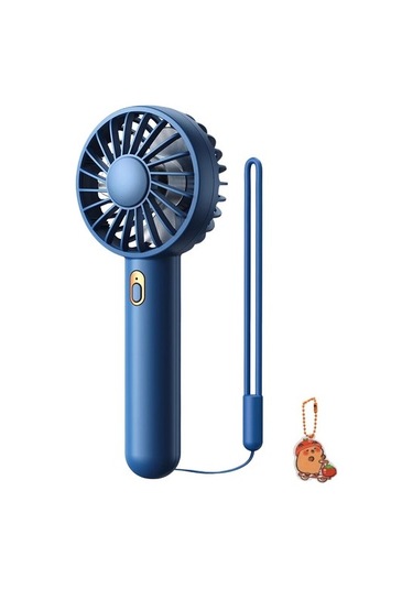 Cacaomini Taşınabilir Fan El Usb Şarj Edilebilir Fan Mini Masaüstü Hava Soğutucu 4310 Mavi