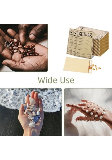 Pazly 100 Adet Kendinden Yapışkanlı Tohum Zarfı - Organizasyon Ve Koruma İçin Kraft Kağıt Seti