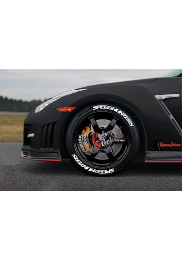 Speedhunters Lastik Yazısı Büyük Boy Araç Lastik Stikeri 8adet