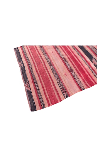 El Dokuma Kilim 85x105 Kırmızı İnce %100 Yün Kilim