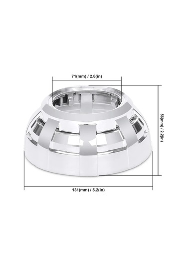 1 Adet C Shrouds-3.0 İnç Projektör Örtüleri Hella 3r G5/koito Q5/wst Hıd Led Xenon Lens Far Lensler Toz Çerçeve